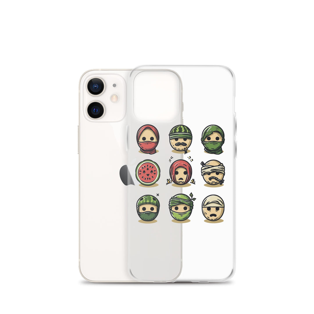 Palestine Emoji - Clear Case for iPhone®, iPhone iPhone 12 Mini Case With Phone