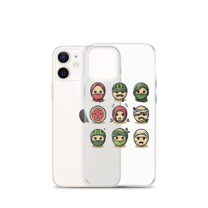 Palestine Emoji - Clear Case for iPhone®, iPhone iPhone 12 Mini Case With Phone