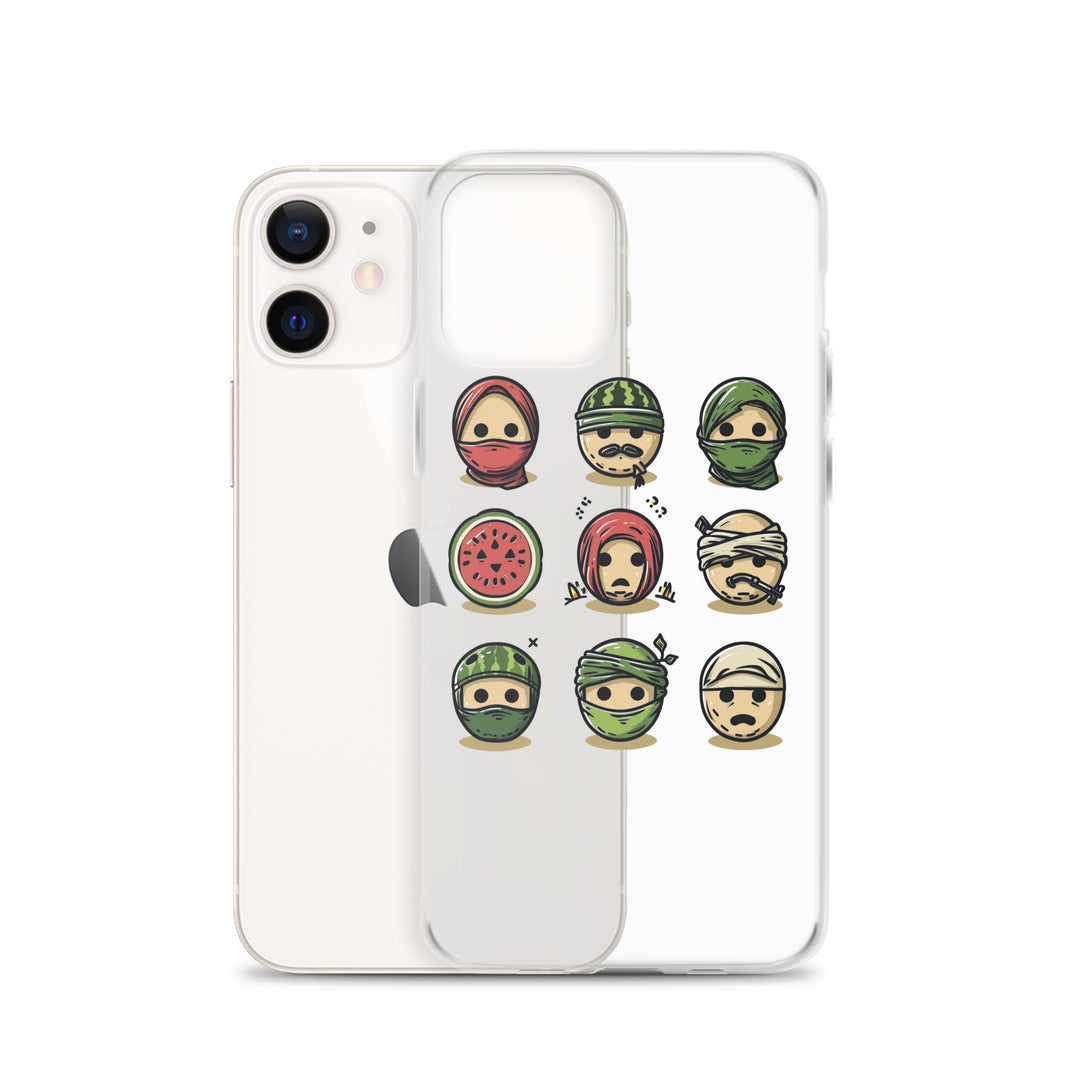 Palestine Emoji - Clear Case for iPhone®, iPhone iPhone 12 Case With Phone