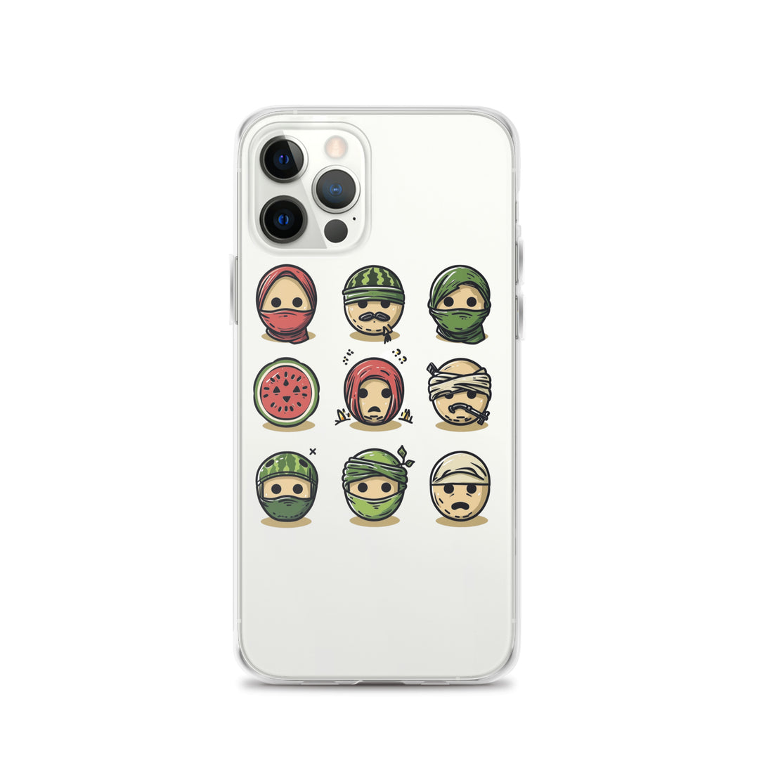 Palestine Emoji - Clear Case for iPhone®, iPhone iPhone 12 Pro Case On Phone