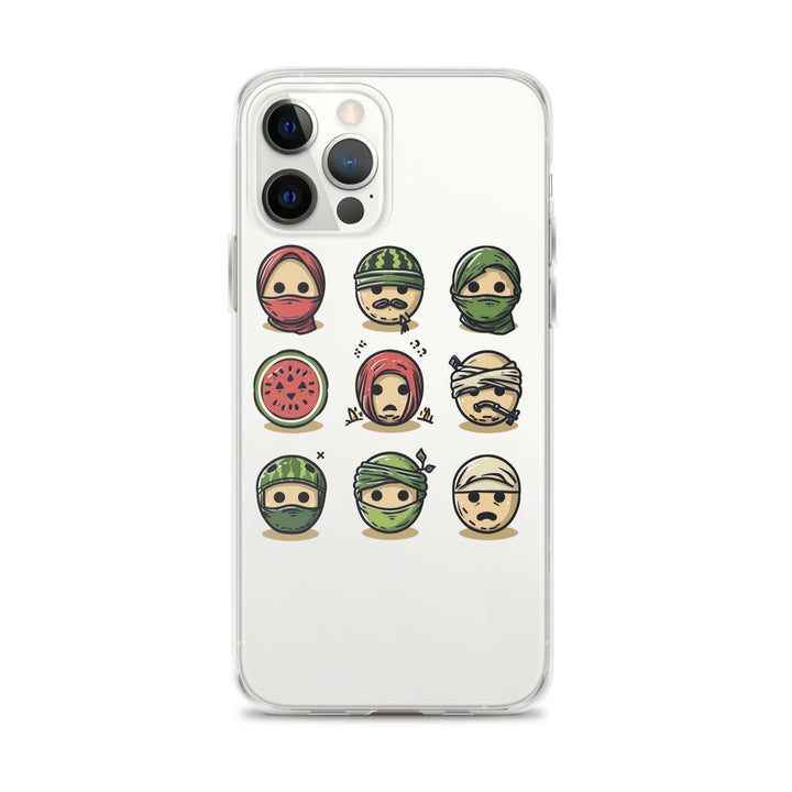 Palestine Emoji - Clear Case for iPhone®, iPhone iPhone 12 Pro Max Case On Phone