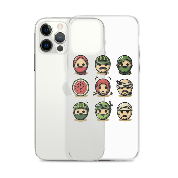 Palestine Emoji - Clear Case for iPhone®, iPhone iPhone 12 Pro Max Case With Phone