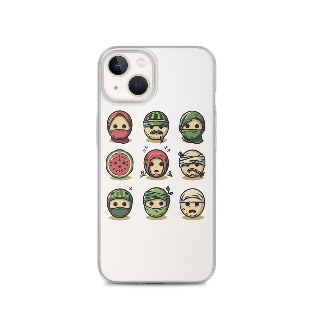 Palestine Emoji - Clear Case for iPhone®, iPhone iPhone 13 Case On Phone