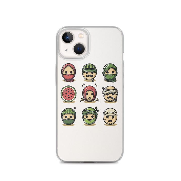 Palestine Emoji - Clear Case for iPhone®, iPhone iPhone 13 Case On Phone
