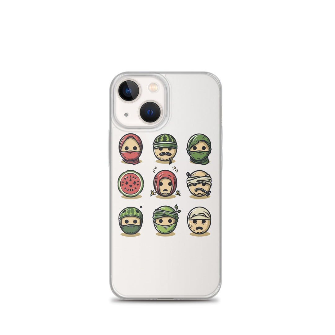 Palestine Emoji - Clear Case for iPhone®, iPhone iPhone 13 Mini Case On Phone