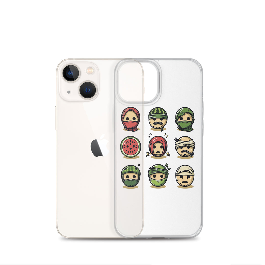 Palestine Emoji - Clear Case for iPhone®, iPhone iPhone 13 Mini Case With Phone