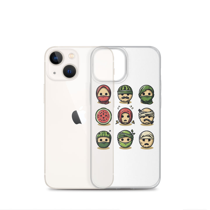 Palestine Emoji - Clear Case for iPhone®, iPhone iPhone 13 Mini Case With Phone