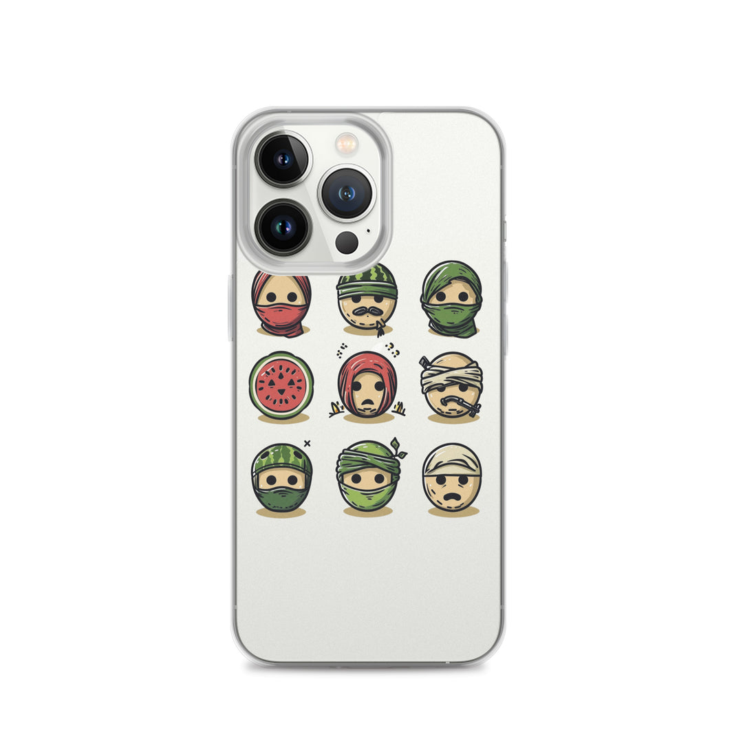 Palestine Emoji - Clear Case for iPhone®, iPhone iPhone 13 Pro Case On Phone