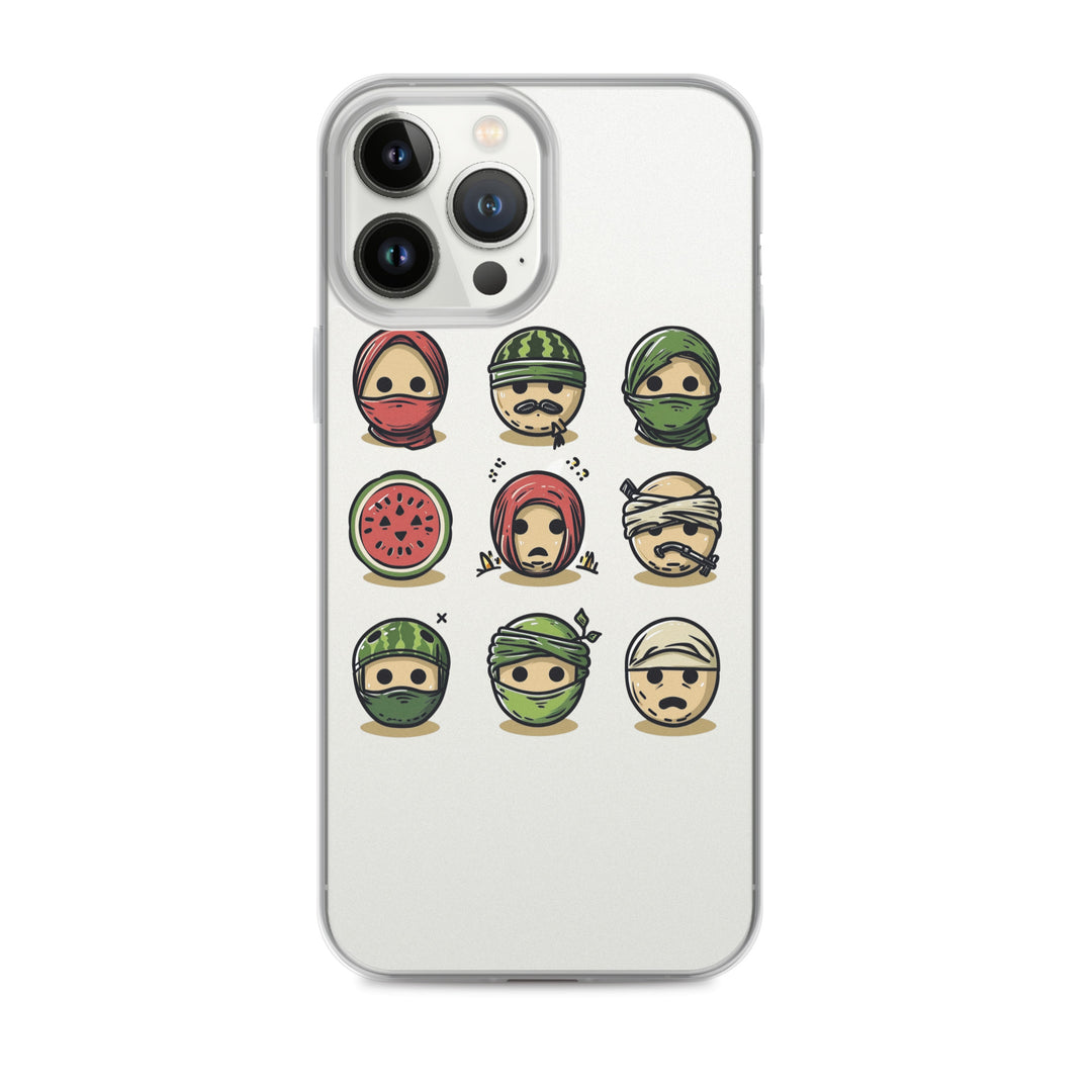 Palestine Emoji - Clear Case for iPhone®, iPhone iPhone 13 Pro Max Case On Phone