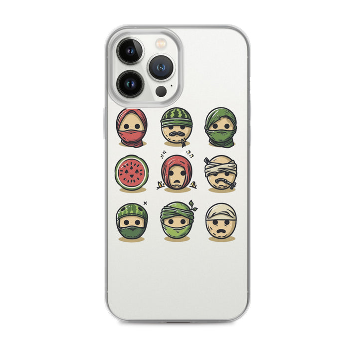 Palestine Emoji - Clear Case for iPhone®, iPhone iPhone 13 Pro Max Case On Phone