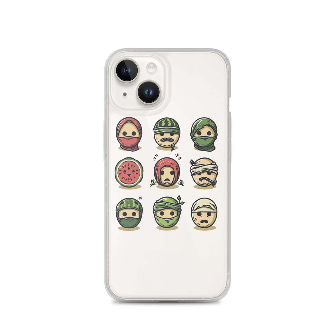 Palestine Emoji - Clear Case for iPhone®, iPhone iPhone 14 Case On Phone