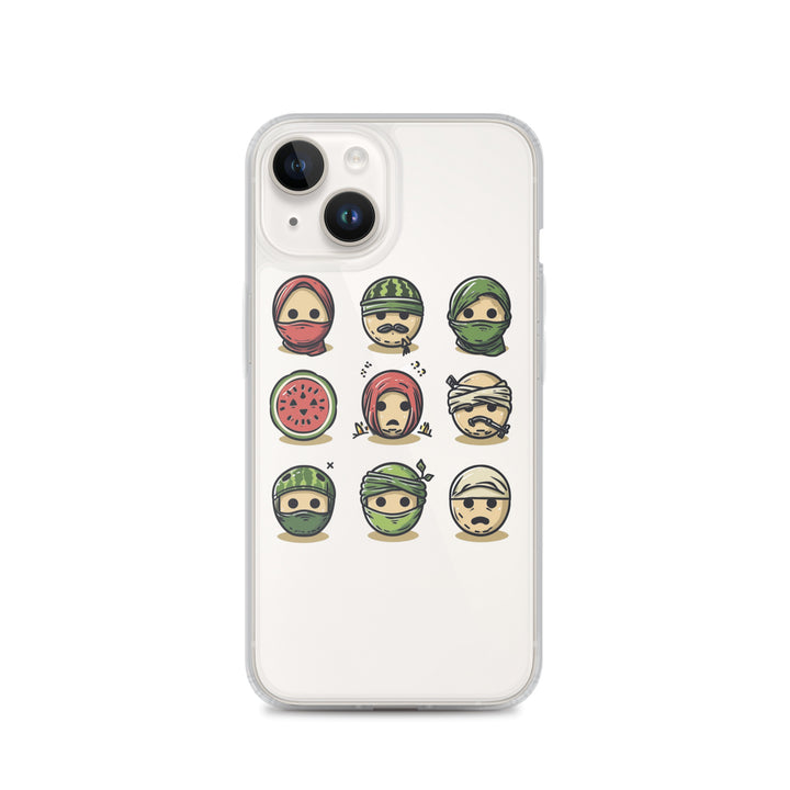 Palestine Emoji - Clear Case for iPhone®, iPhone iPhone 14 Case On Phone