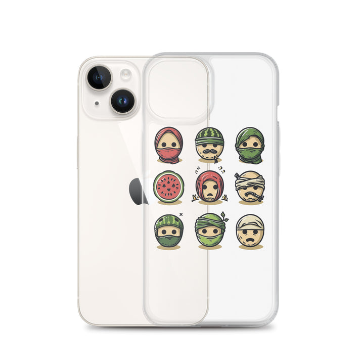 Palestine Emoji - Clear Case for iPhone®, iPhone iPhone 14 Case With Phone