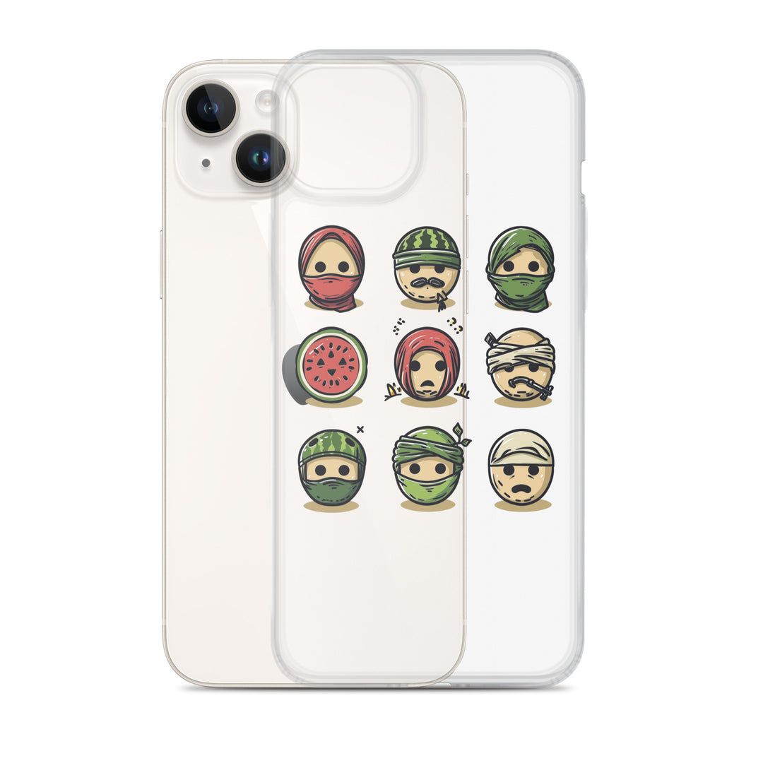 Palestine Emoji - Clear Case for iPhone®, iPhone iPhone 14 Plus Case With Phone