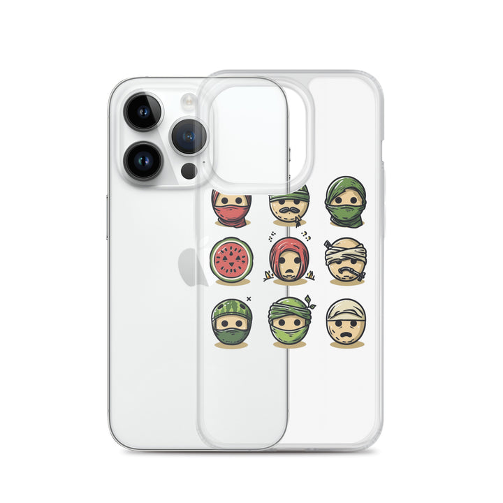 Palestine Emoji - Clear Case for iPhone®, iPhone iPhone 14 Pro Case With Phone