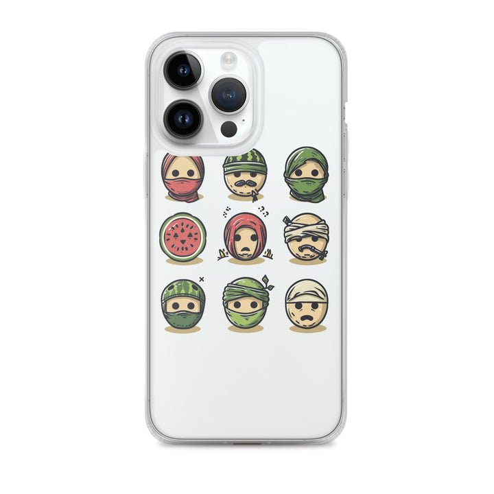 Palestine Emoji - Clear Case for iPhone®, iPhone iPhone 14 Pro Max Case On Phone
