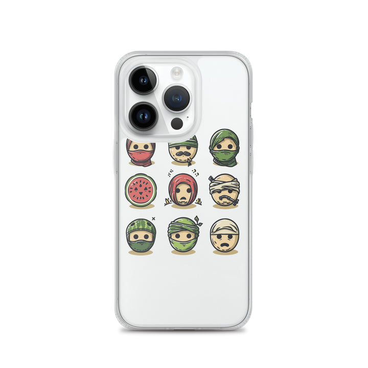 Palestine Emoji - Clear Case for iPhone®, iPhone iPhone 14 Pro Case On Phone