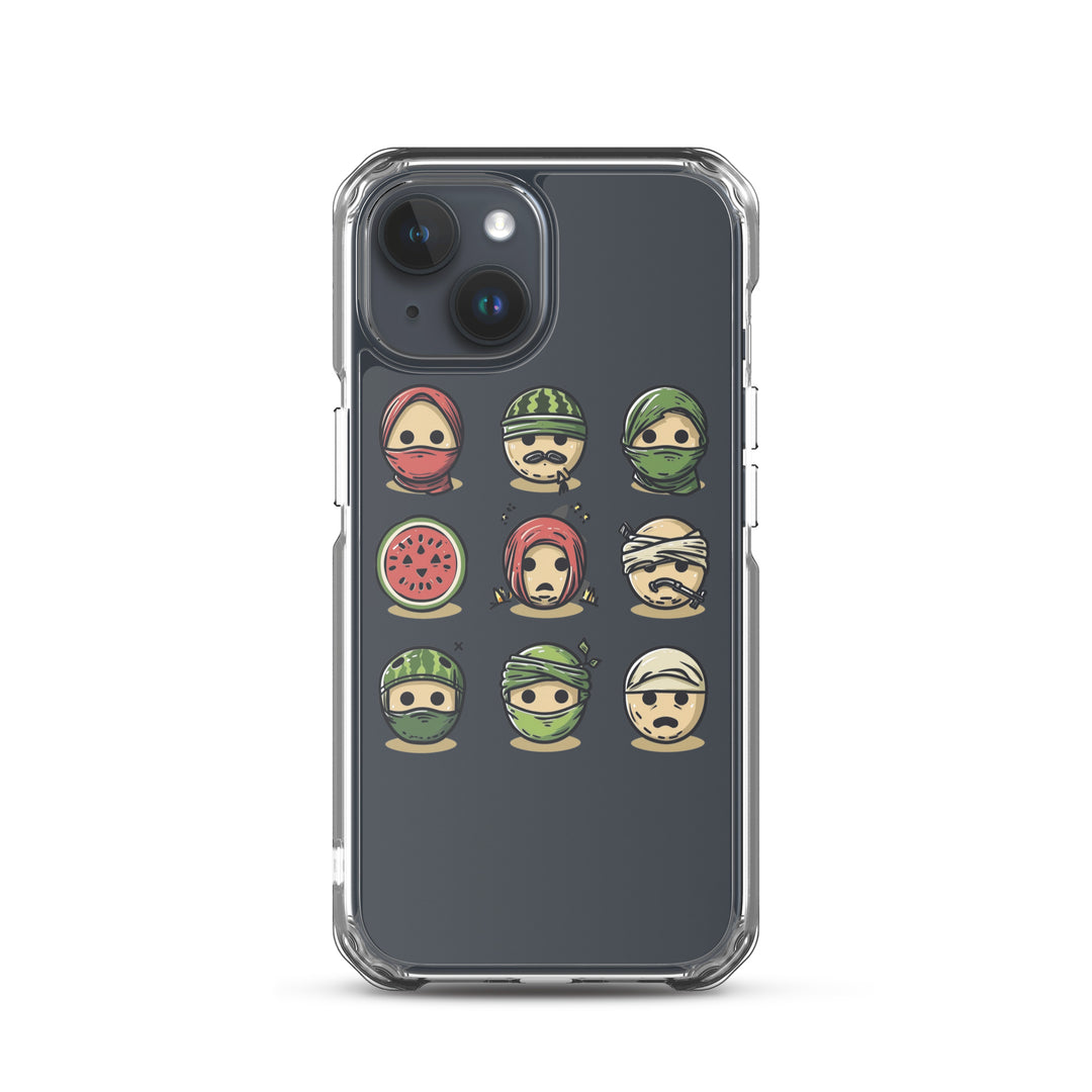 Palestine Emoji - Clear Case for iPhone®, iPhone iPhone 15 Case On Phone