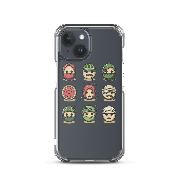 Palestine Emoji - Clear Case for iPhone®, iPhone iPhone 15 Case On Phone