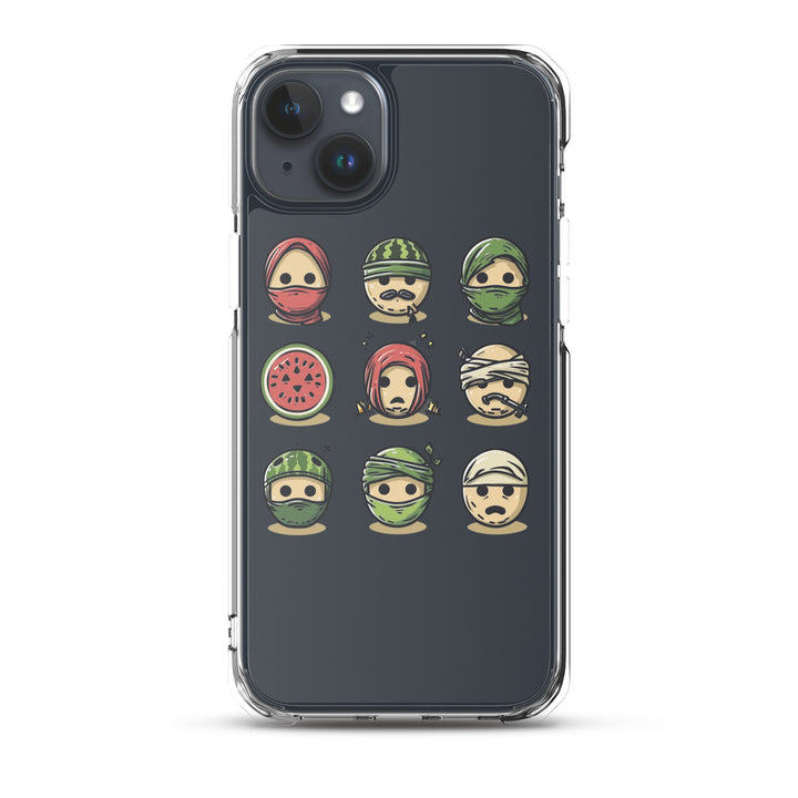 Palestine Emoji - Clear Case for iPhone®, iPhone iPhone 15 Plus Case On Phone