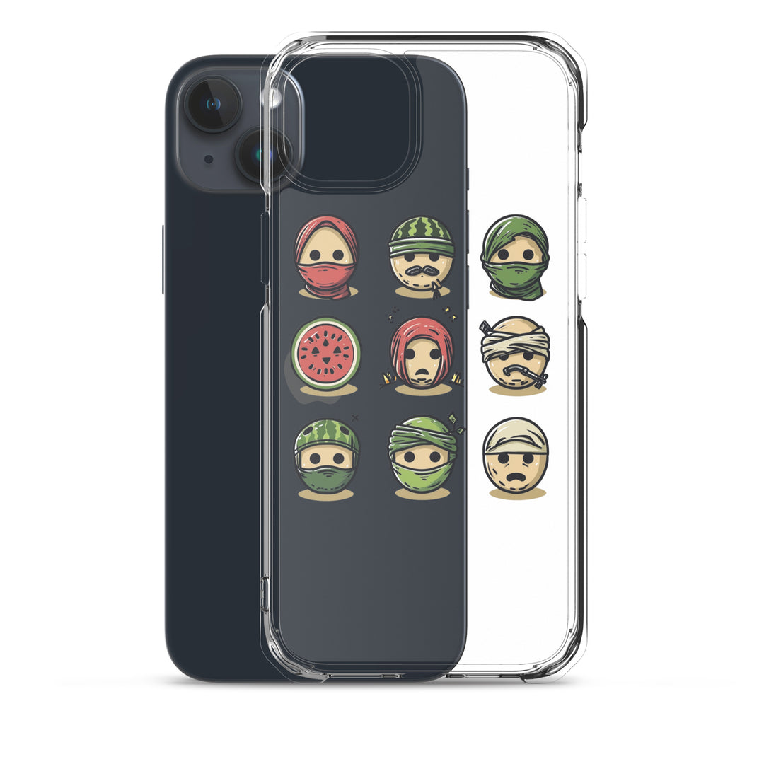 Palestine Emoji - Clear Case for iPhone®, iPhone iPhone 15 Plus Case With Phone