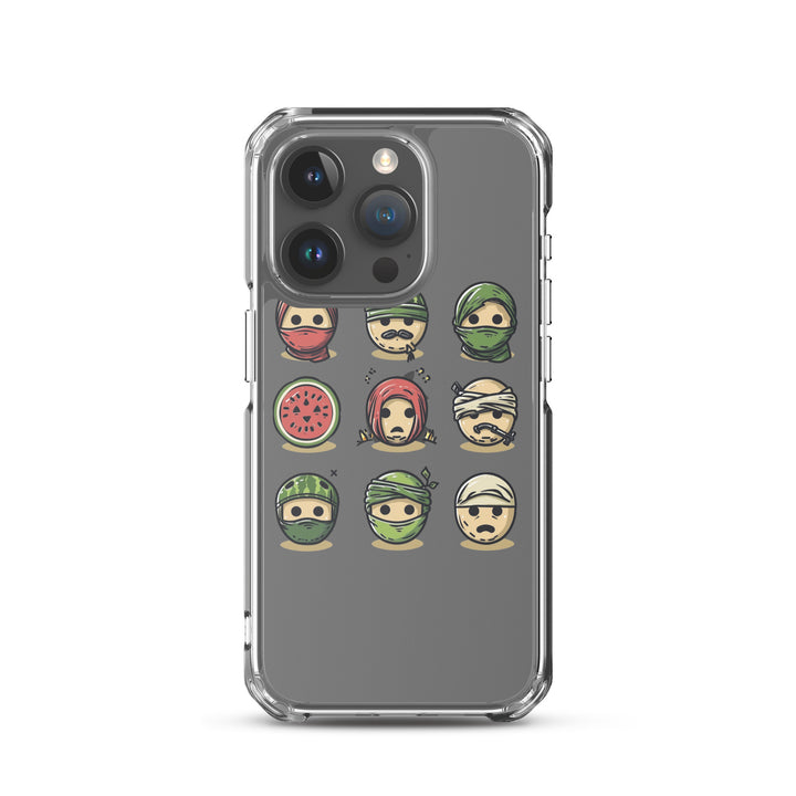 Palestine Emoji - Clear Case for iPhone®, iPhone iPhone 15 Pro Case On Phone