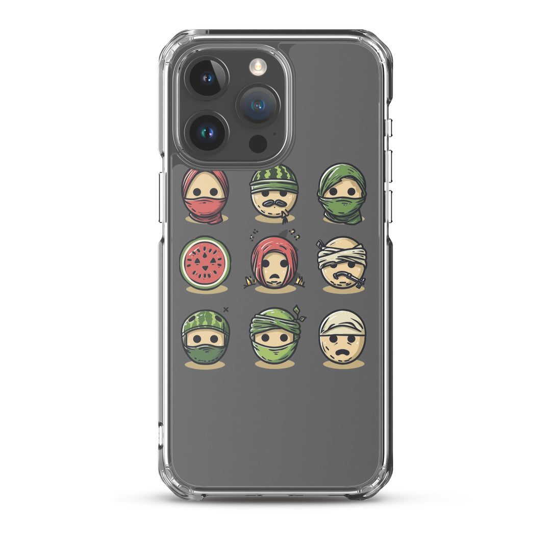Palestine Emoji - Clear Case for iPhone®, iPhone iPhone 15 Pro Max Case On Phone