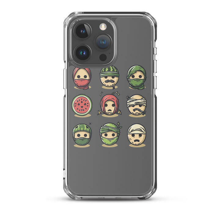Palestine Emoji - Clear Case for iPhone®, iPhone iPhone 15 Pro Max Case On Phone