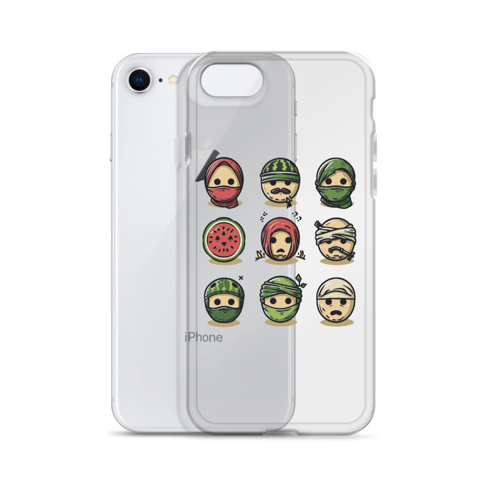 Palestine Emoji - Clear Case for iPhone®, iPhone iPhone 7 8 Case With Phone