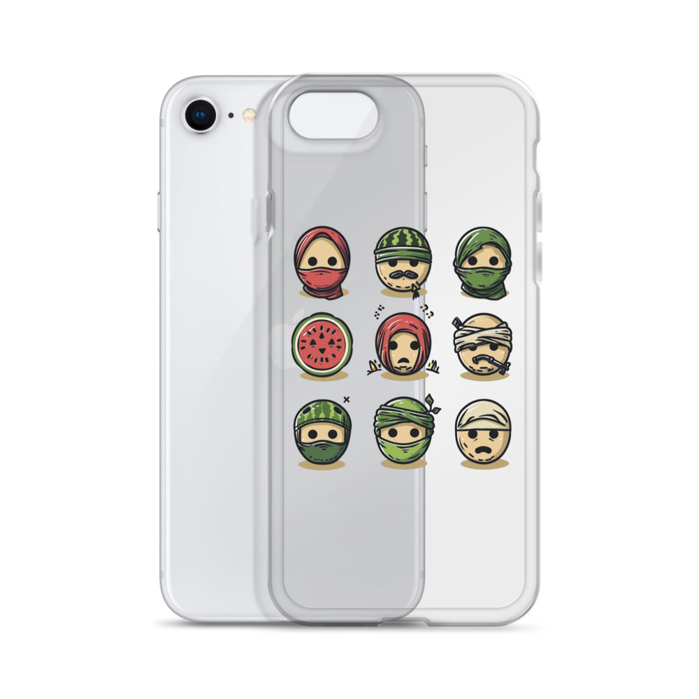 Palestine Emoji - Clear Case for iPhone®, iPhone iPhone Se Case With Phone