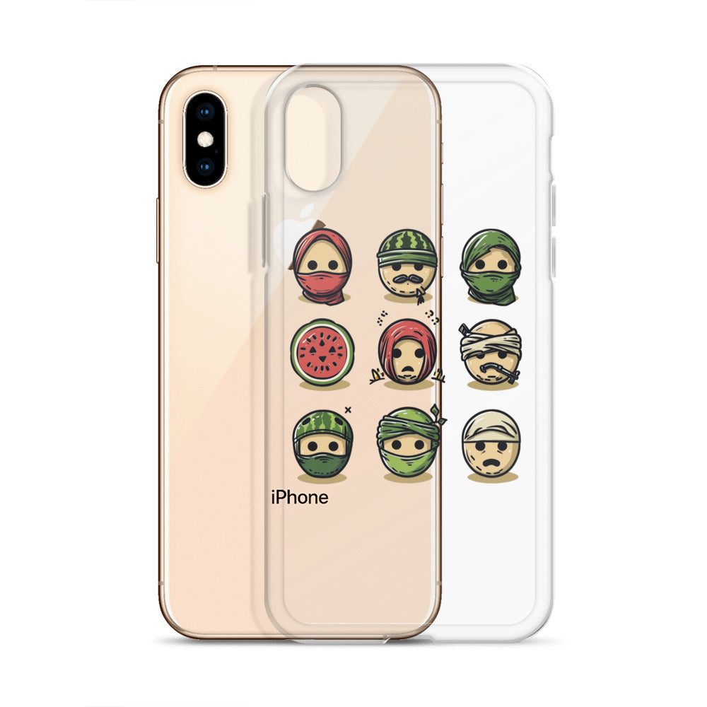 Palestine Emoji - Clear Case for iPhone®, iPhone iPhone X Xs Case With Phone