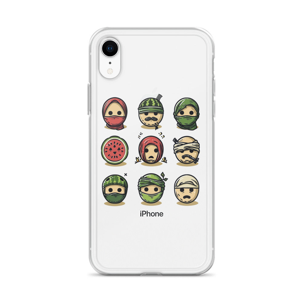 Palestine Emoji - Clear Case for iPhone®, iPhone iPhone Xr Case On Phone
