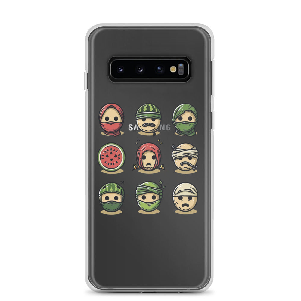 Palestine Emoji - Clear Case for Samsung®, Samsung Samsung Galaxy S10 Case On Phone