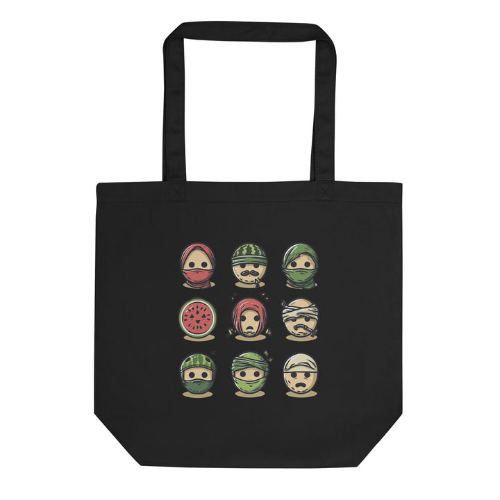 Palestine Emoji - Eco Tote Bag, Eco Tote Bag Black