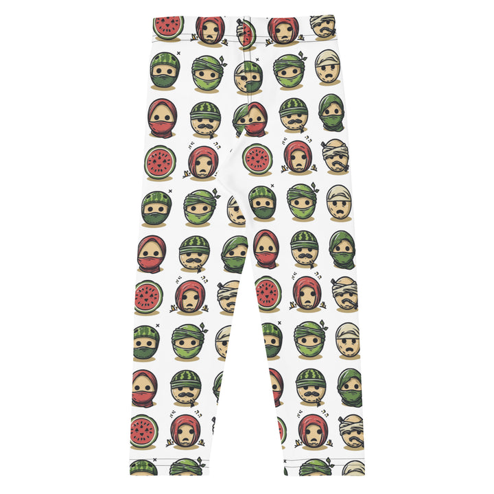 Palestine Emoji - Kid’s Leggings, White