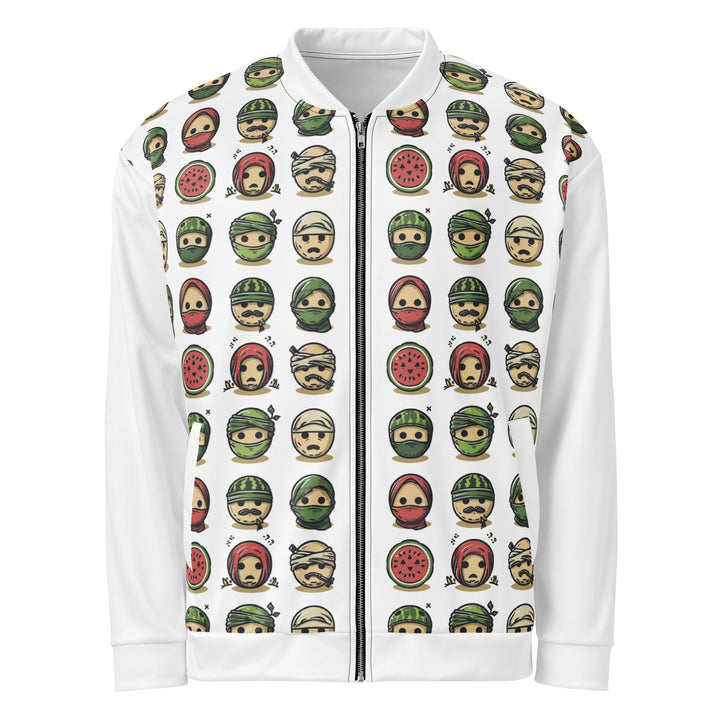 Palestine Emoji - Men’s Bomber Jacket, White