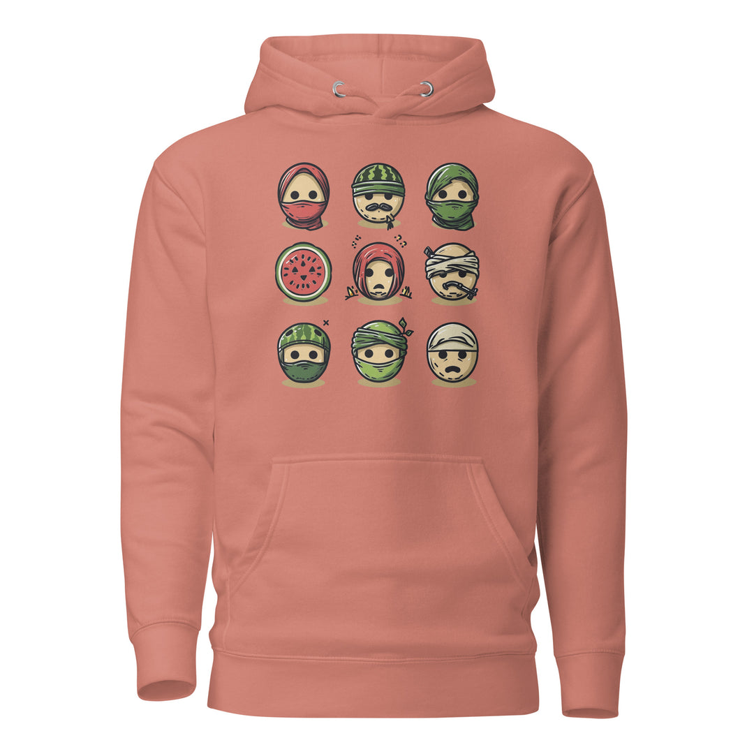 Palestine Emoji - Men’s Hoodie, Dusty Rose