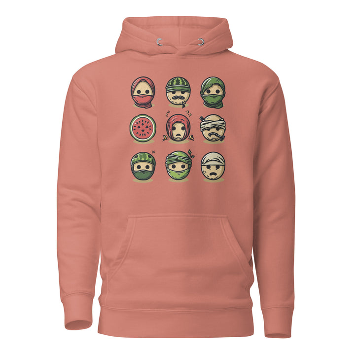 Palestine Emoji - Men’s Hoodie, Dusty Rose