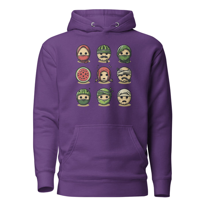 Palestine Emoji - Men’s Hoodie, Purple