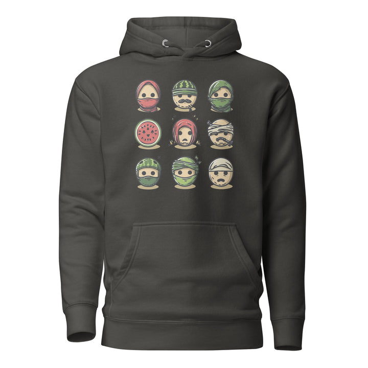 Palestine Emoji - Men’s Hoodie, Vintage Black