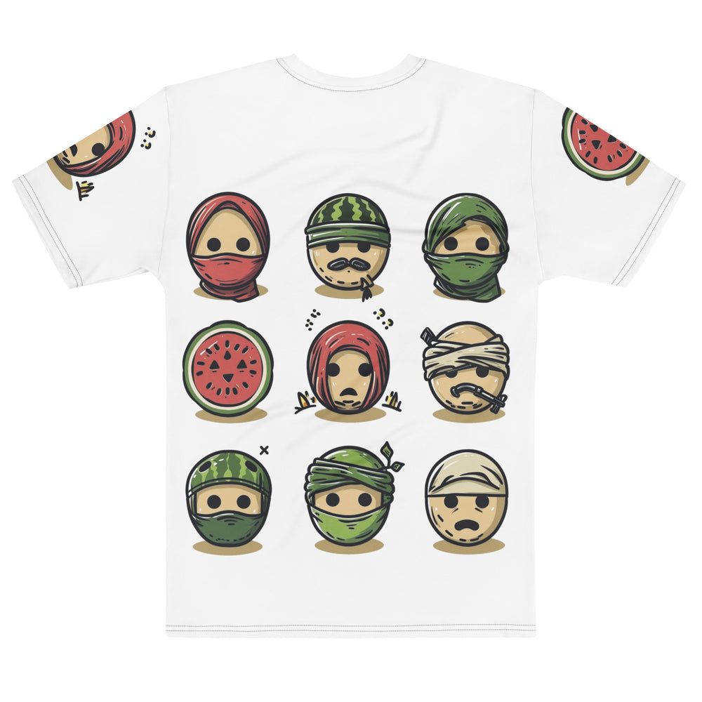Palestine Emoji - Men’s T-Shirt, Mens Crew Neck T Shirt White