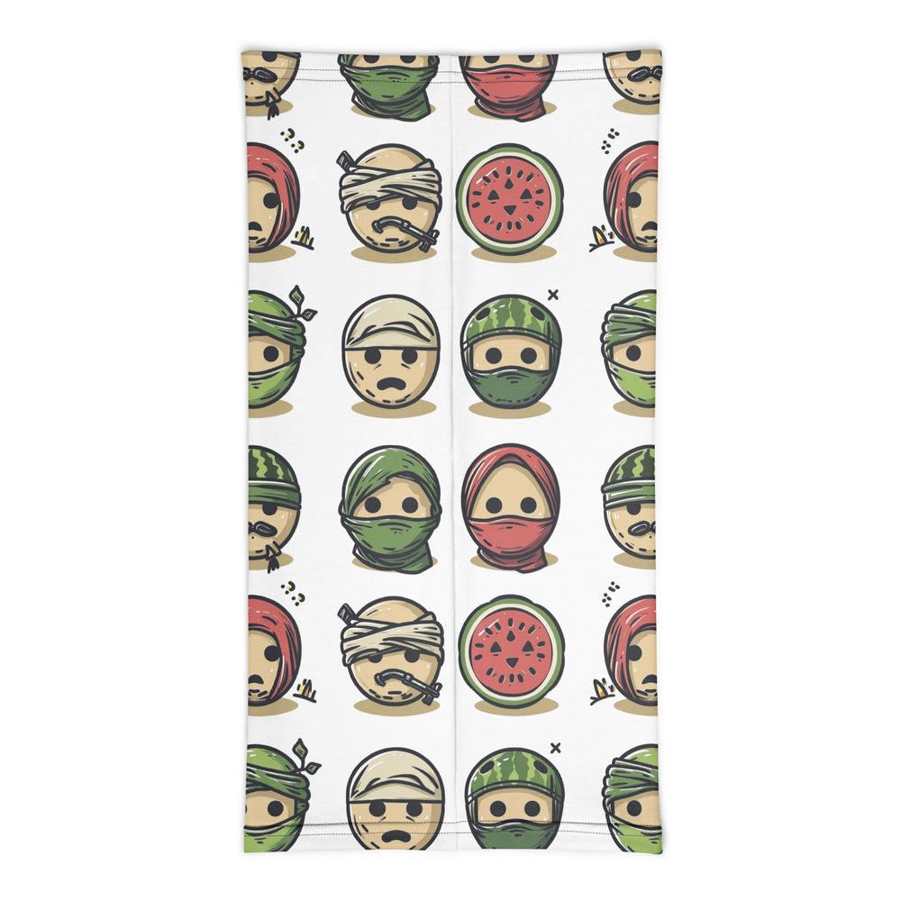 Palestine Emoji - Neck Gaiter, Gaiter White