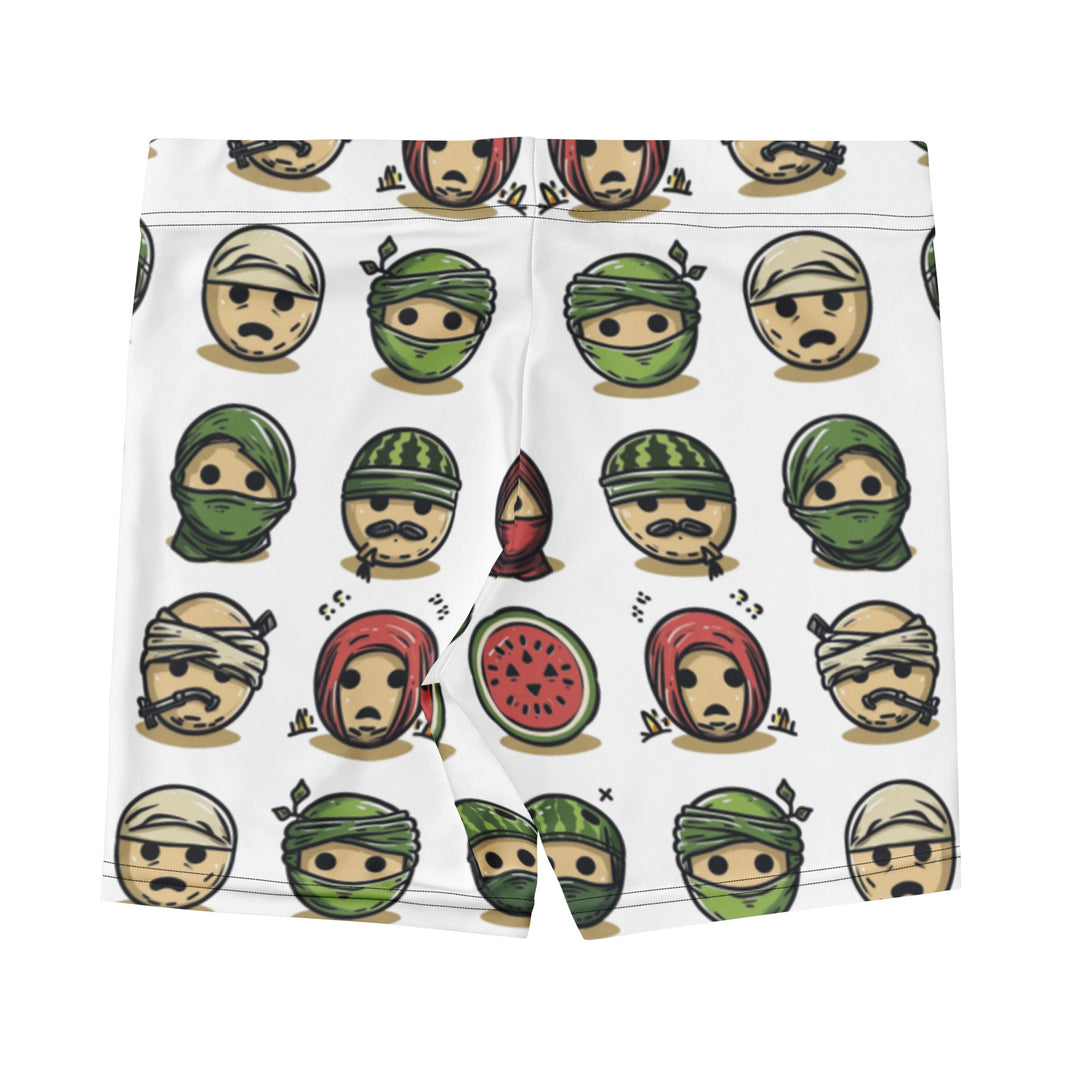 Palestine Emoji - Shorts, White