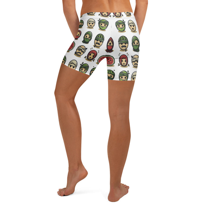 Palestine Emoji - Shorts, White