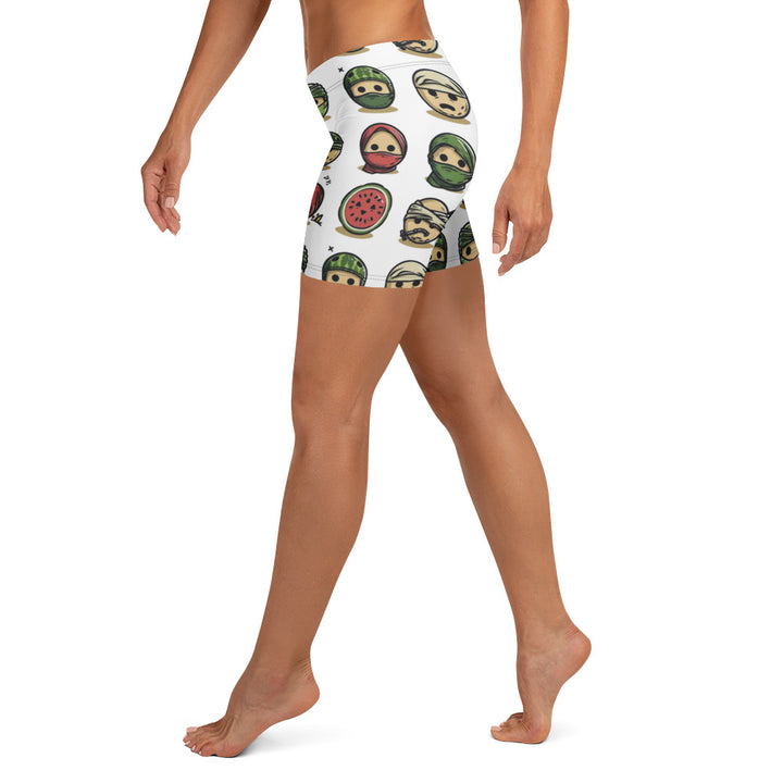 Palestine Emoji - Shorts, White