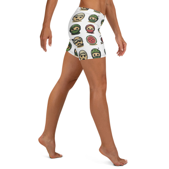 Palestine Emoji - Shorts, White