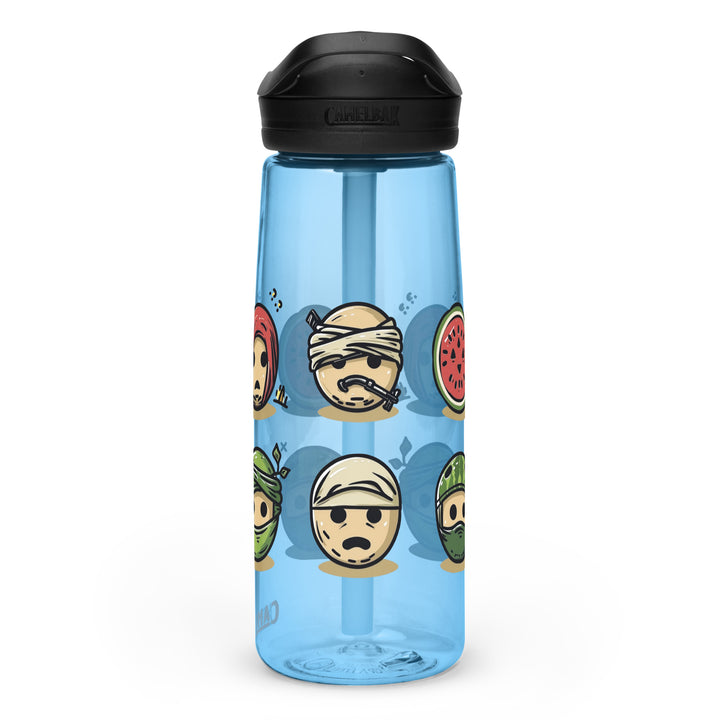 Palestine Emoji - Sports Water Bottle, Blue