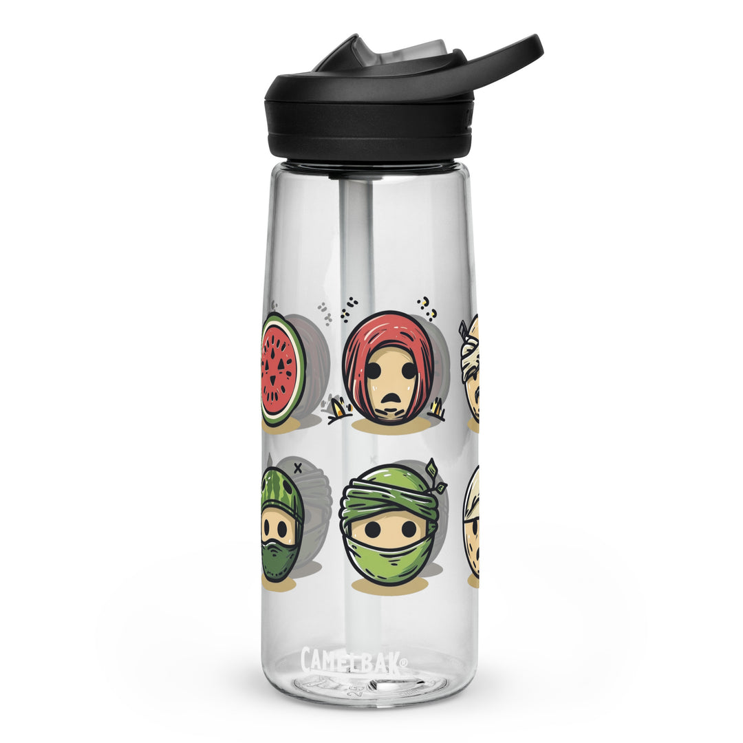 Palestine Emoji - Sports Water Bottle