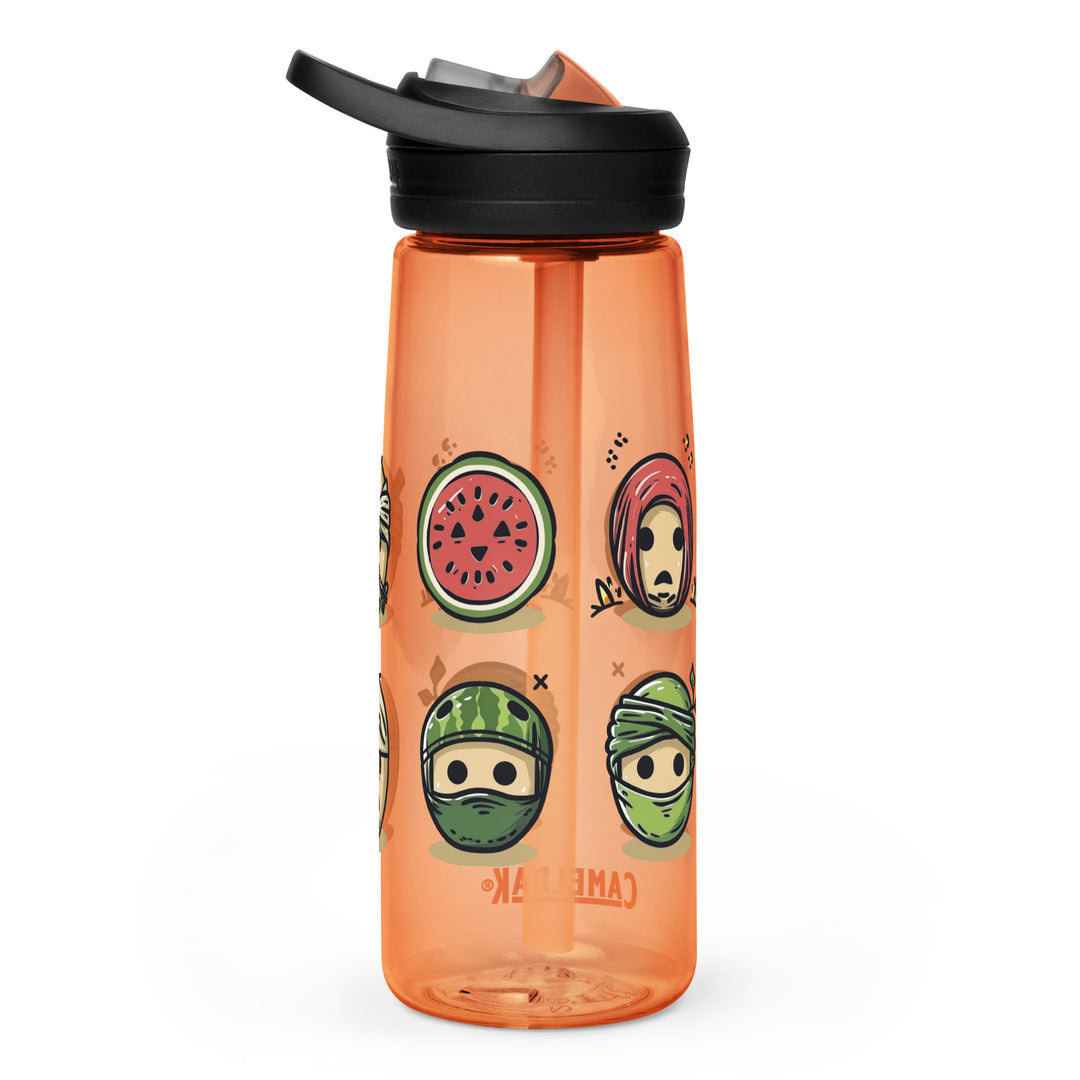 Palestine Emoji - Sports Water Bottle, Desert Sunrise