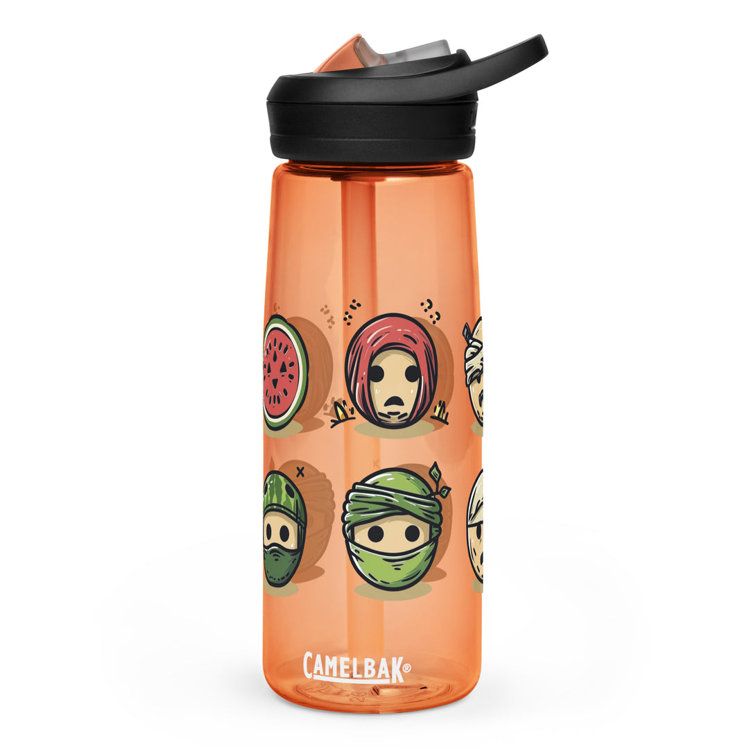 Palestine Emoji - Sports Water Bottle, Desert Sunrise